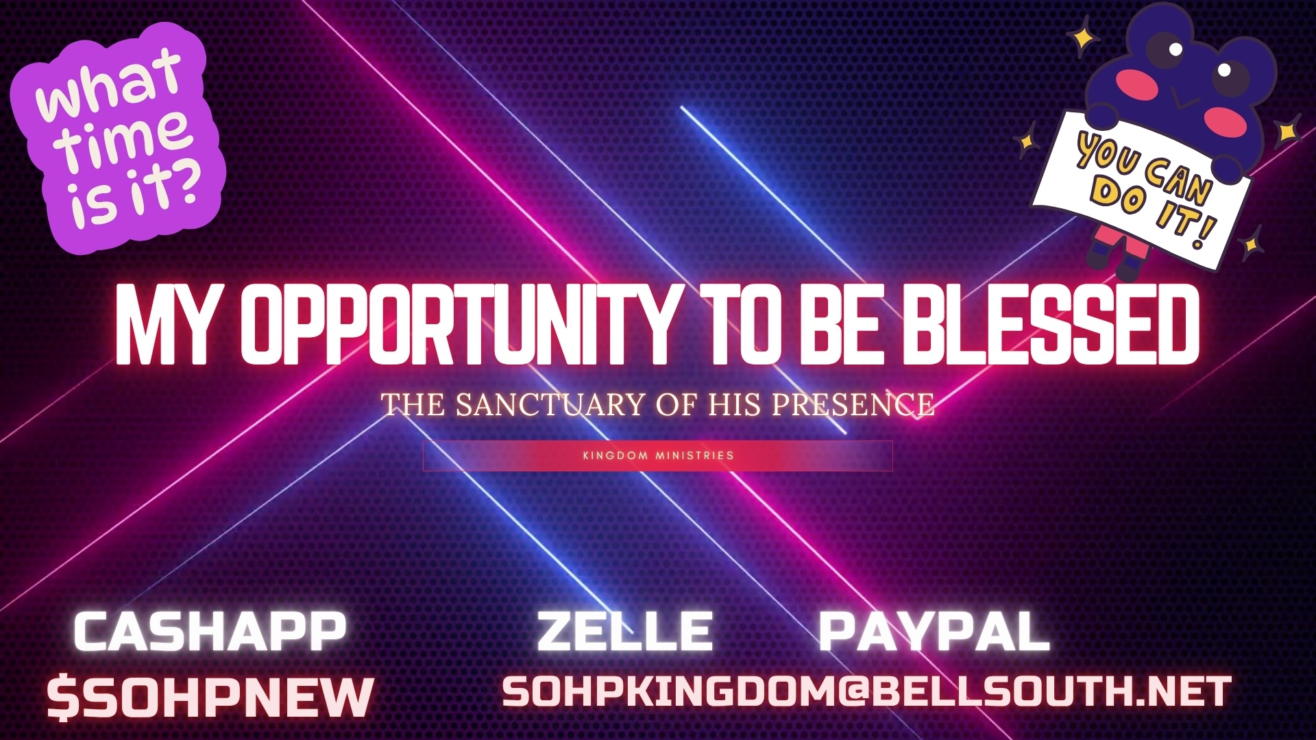 My Opportunity to Be Blessed